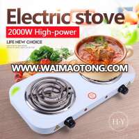 high quality hot selling GS CE ROHS CB approval 140mm+140mm plate sized 2000W electric burner